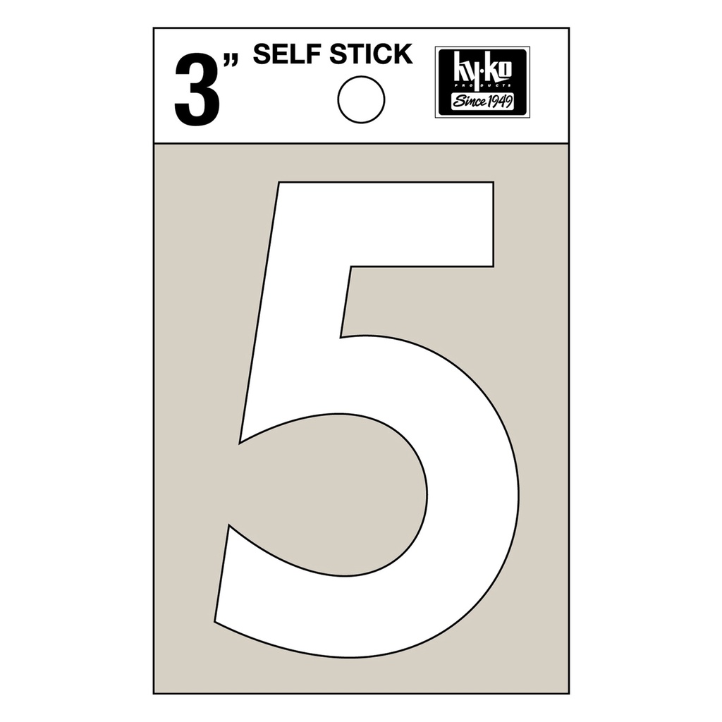 [MFA30505] 3IN WHITE VINYL NBR 5