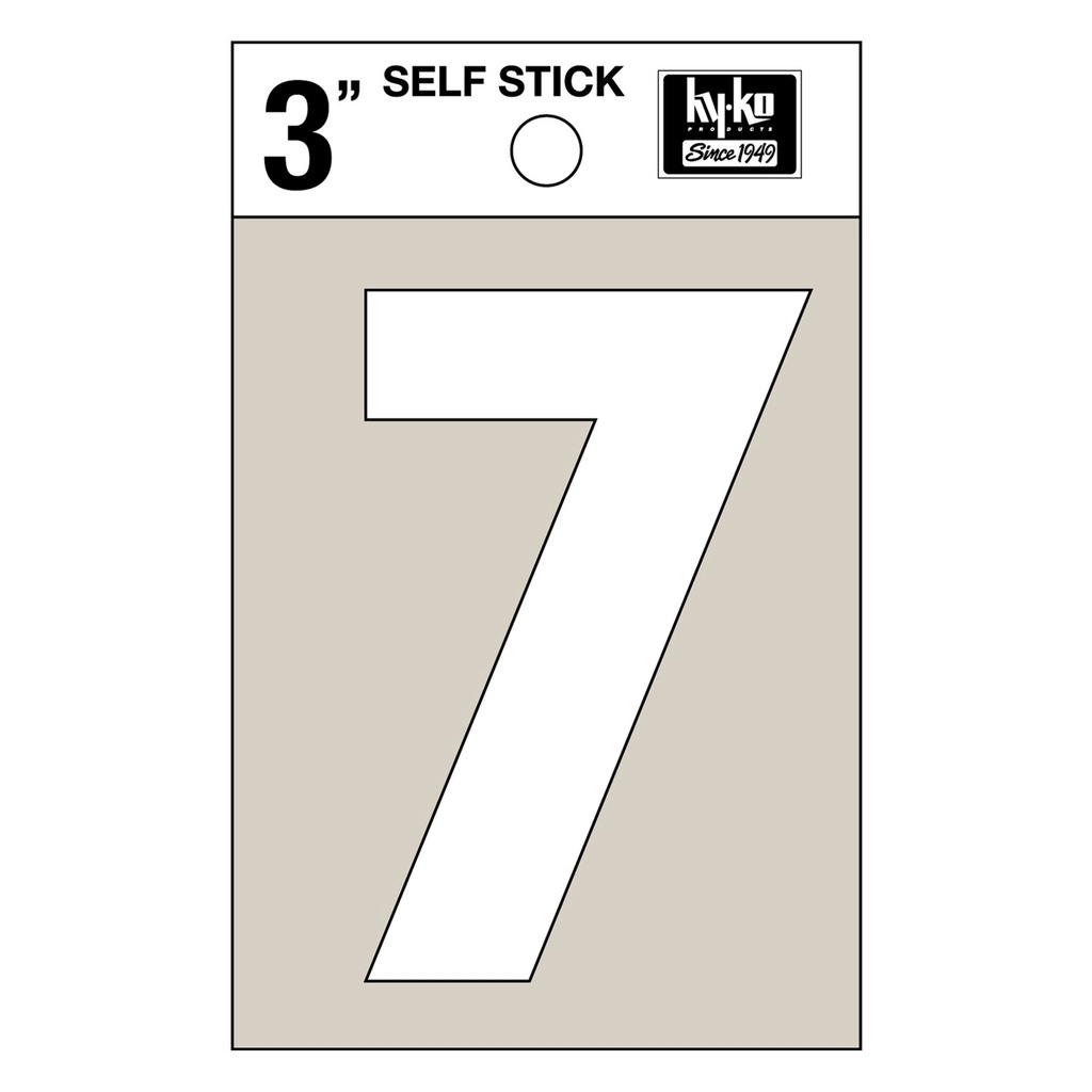 [MFA30507] 3IN WHITE VINYL NBR 7