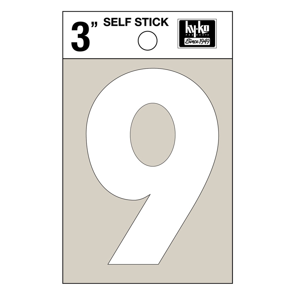 [MFA30509] 3IN WHITE VINYL NBR 9