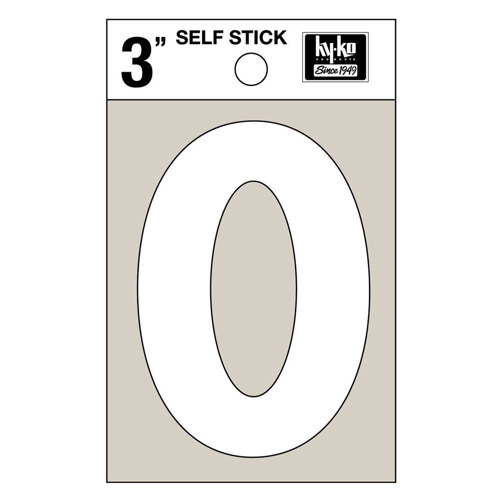 [MFA30510] 3IN WHITE VINYL NBR 0