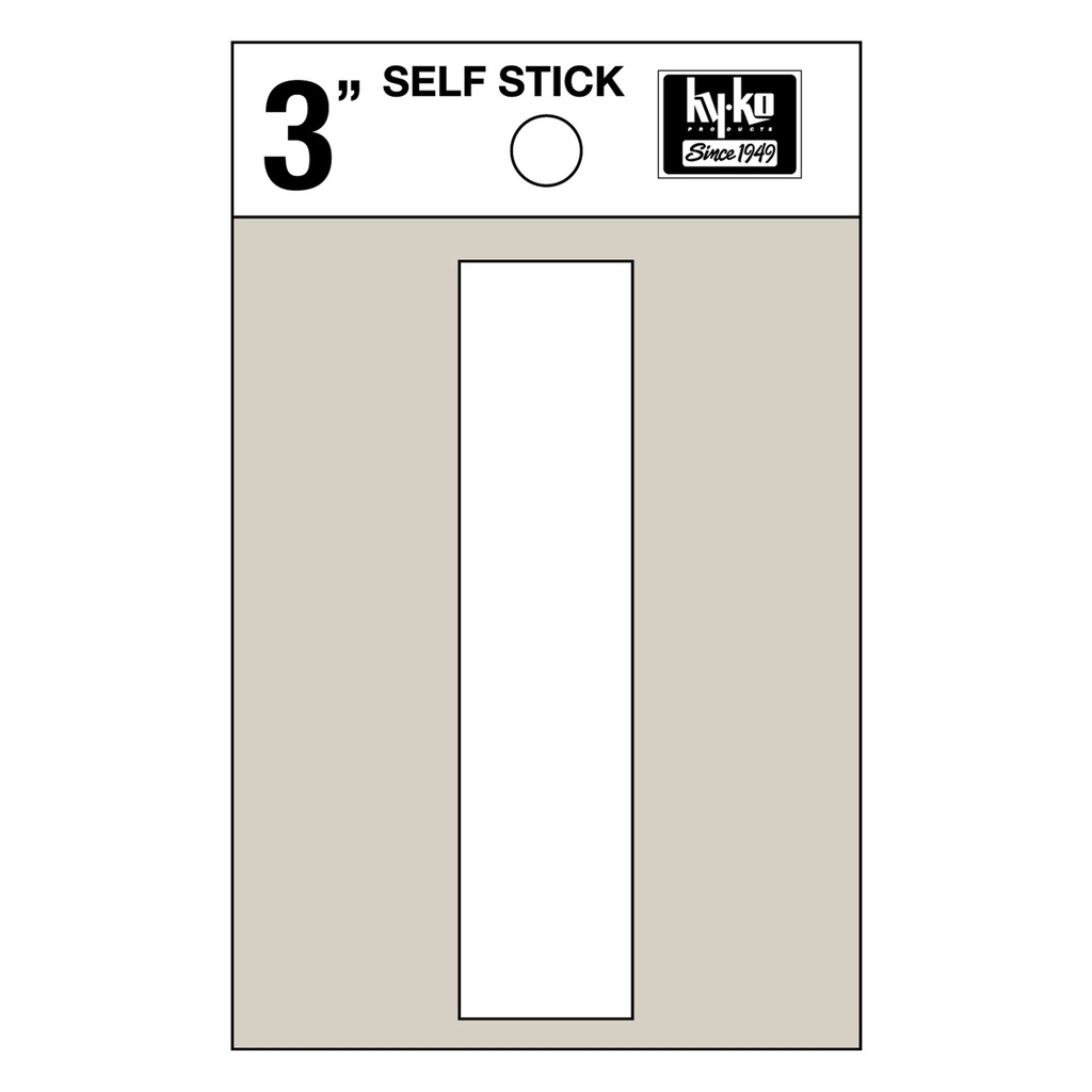 [MFA30519] 3IN WHITE VINYL LTR I