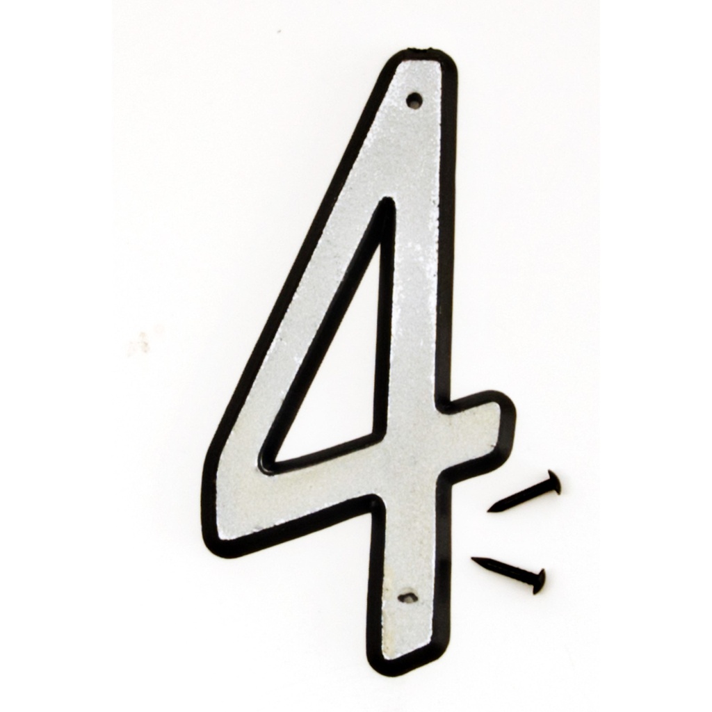 4IN REFLECTIVE PLASTIC NBR 4