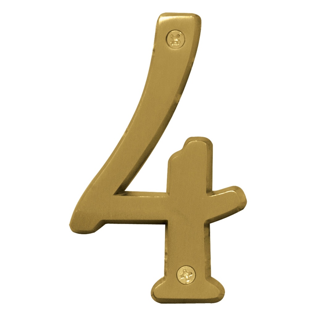 4IN BRUSHED BRASS NBR 4