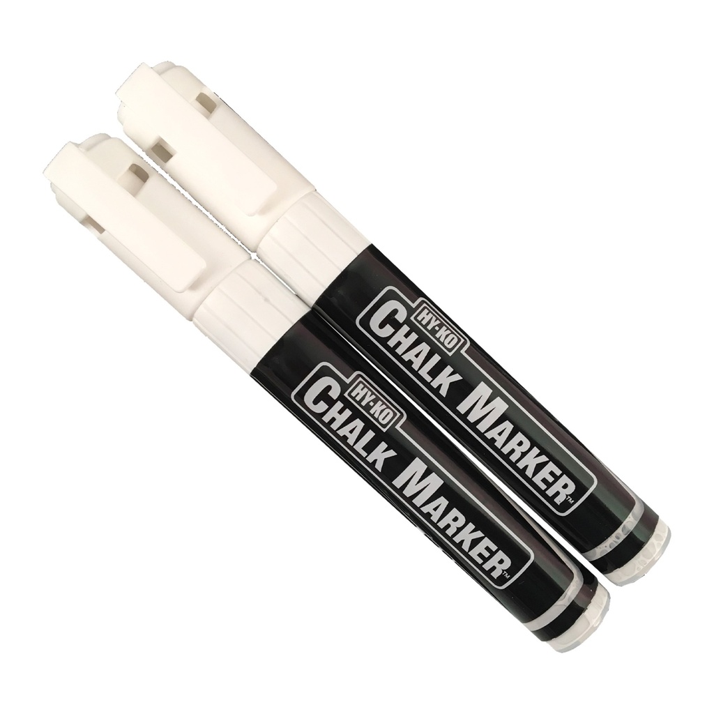 CHALKBOARD MRKR WHT 2PK