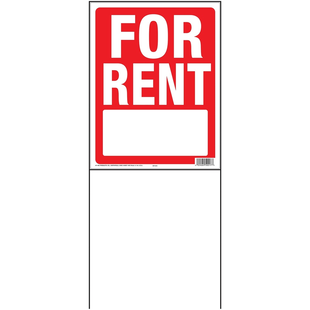 [MFA50017] 14X18IN FOR RENT WITH FRAME