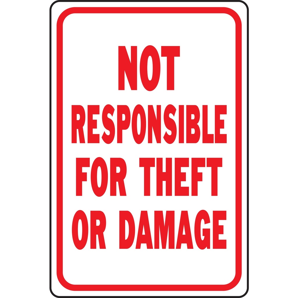 [MFA61014] NOT RESPONSIBLE FOR THEFT
