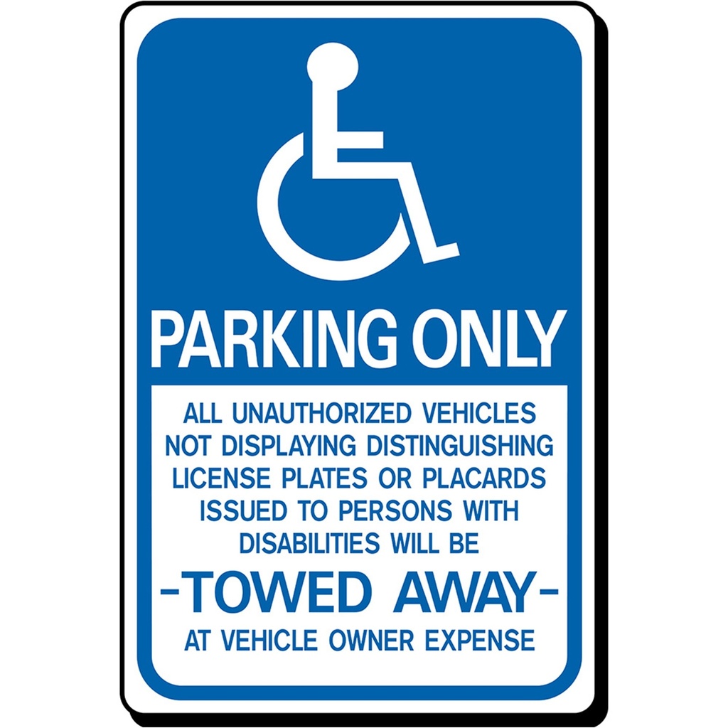 [MFA62009] HANDICAPPED PARKING ONLY-HD