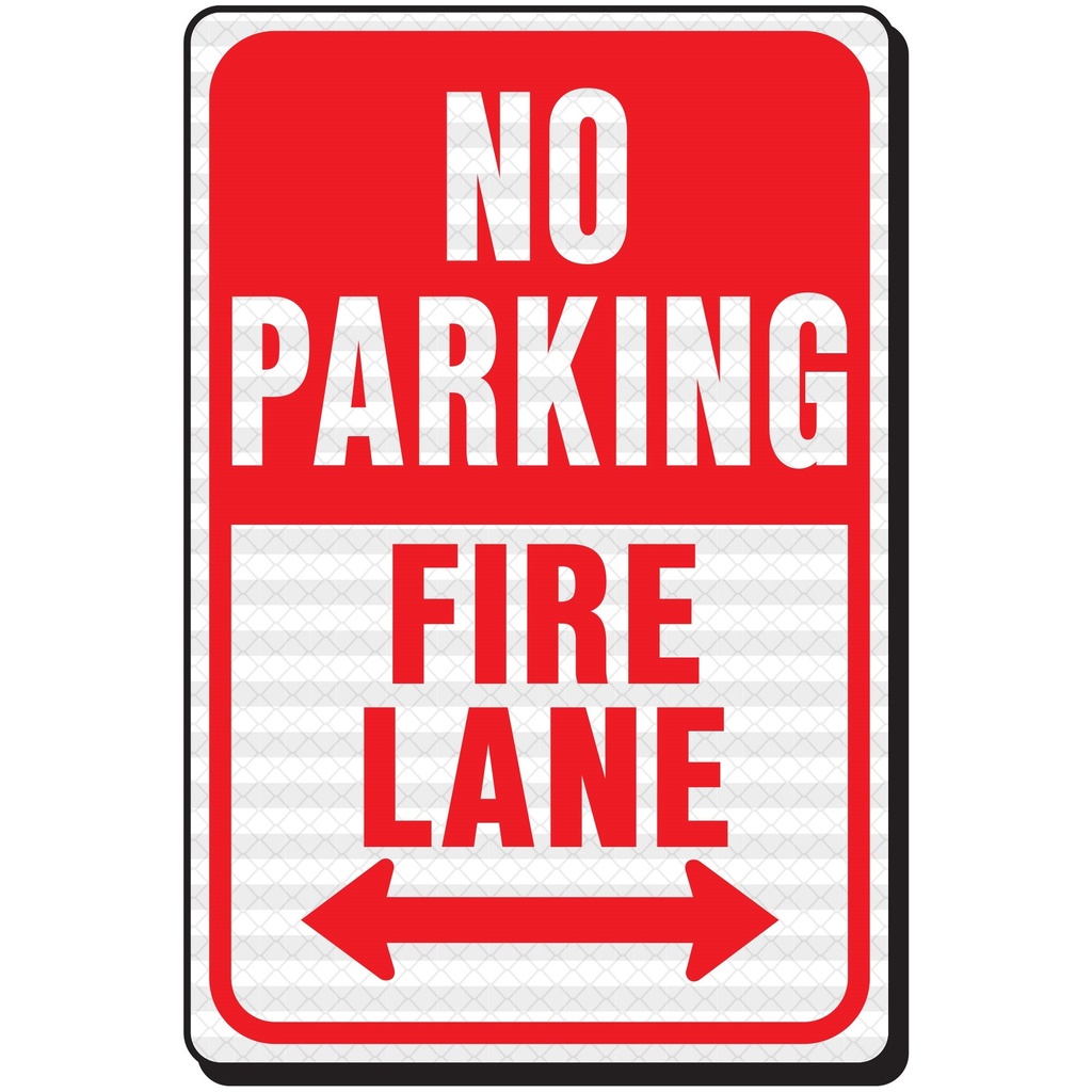 [MFA63004] NO PARKING FIRE LANE-HD REFL