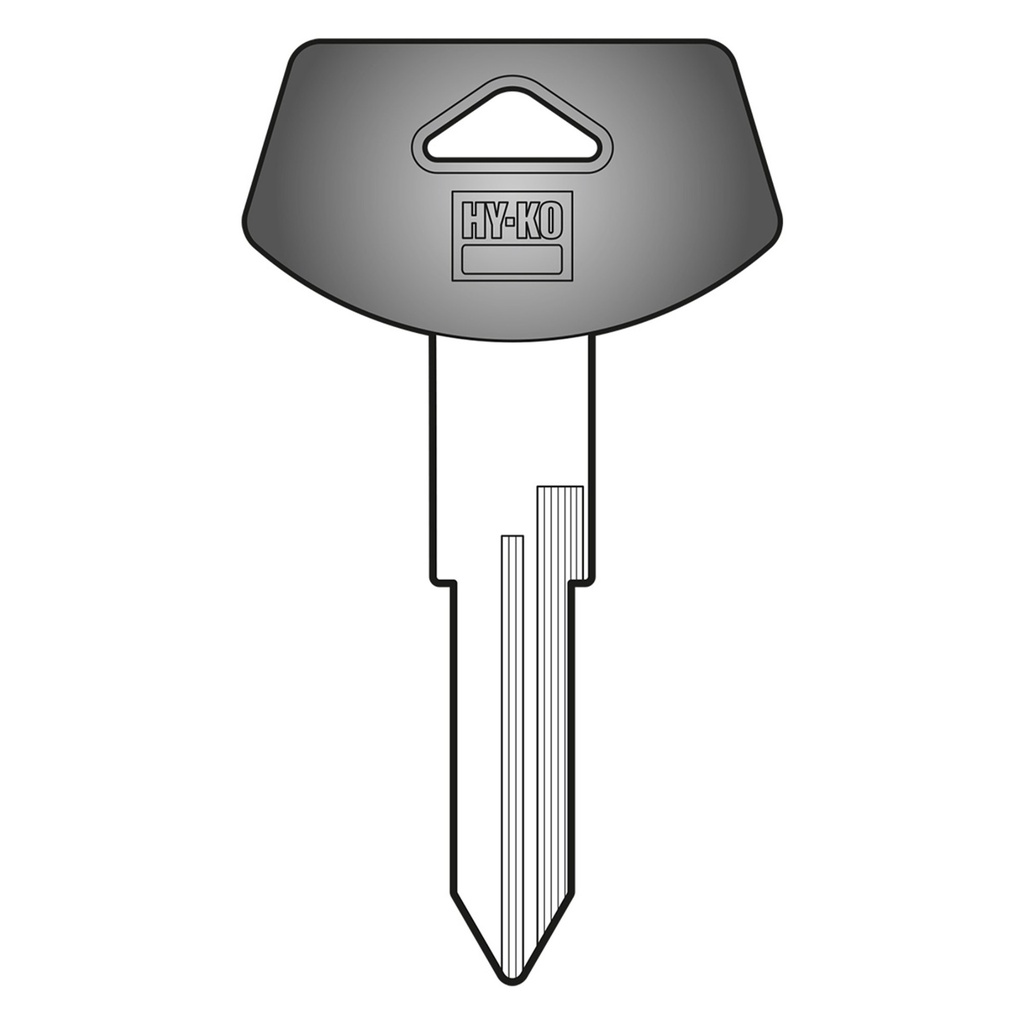 B68P KEYBLANK GM RUBBERHEAD