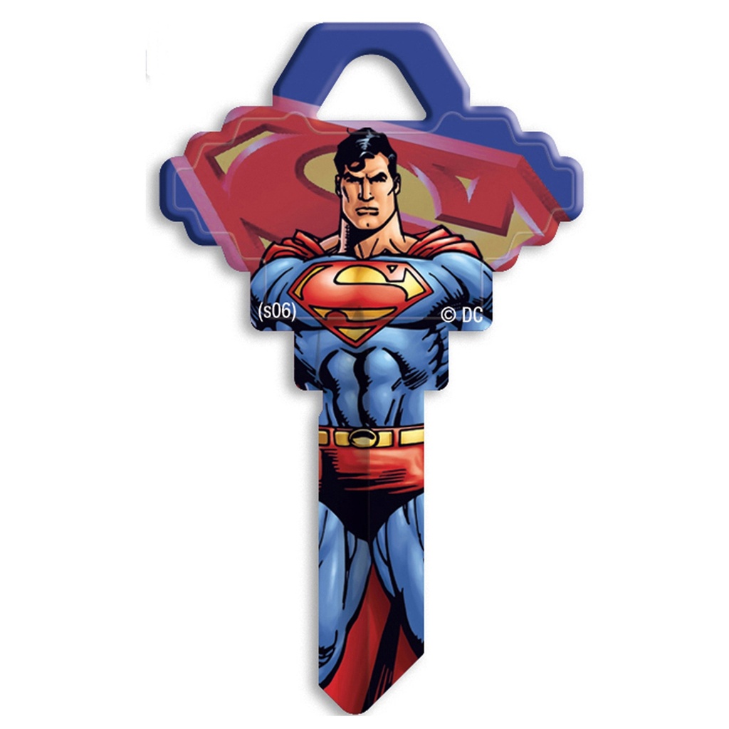 SC1-SM2 KEYBLANK SUPERMAN BLUE