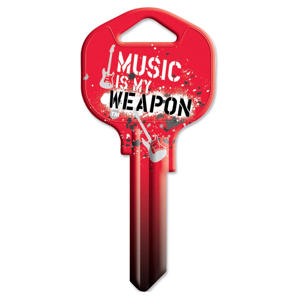 [MFA72436] KW1-MSC KEYBLANK ROCK MUSIC