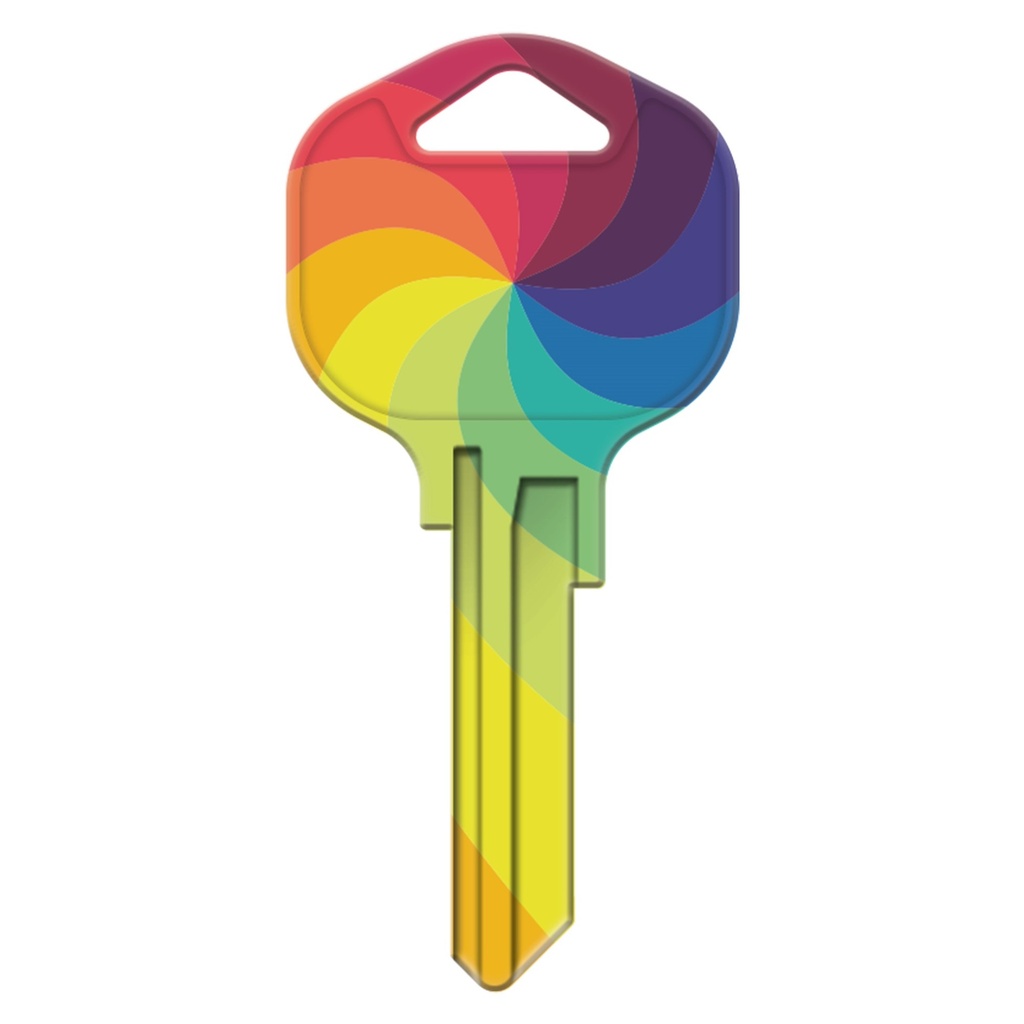 [MFA72832] KW1-KL017 KEYBLANK RAINBOW