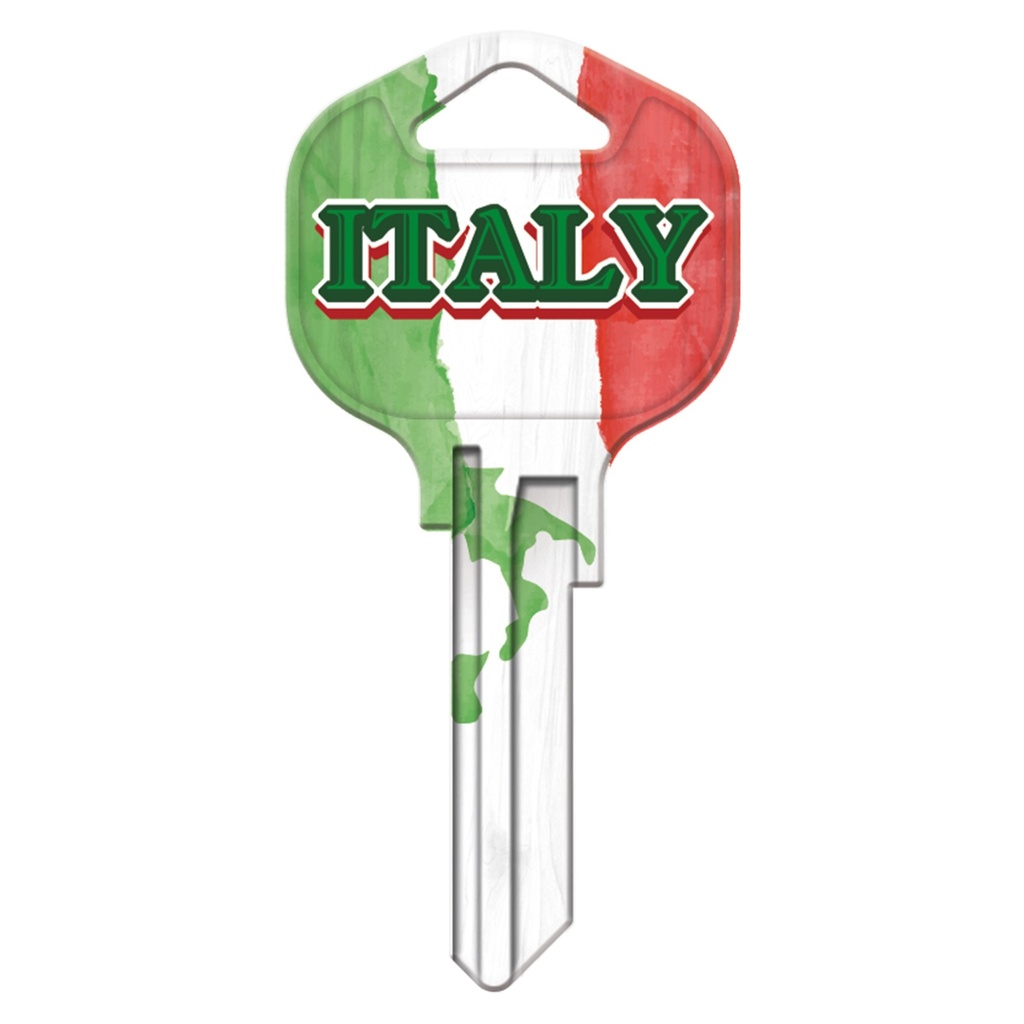 [MFA72904] KW1-KL048 KEYBLANK FLAG ITALY