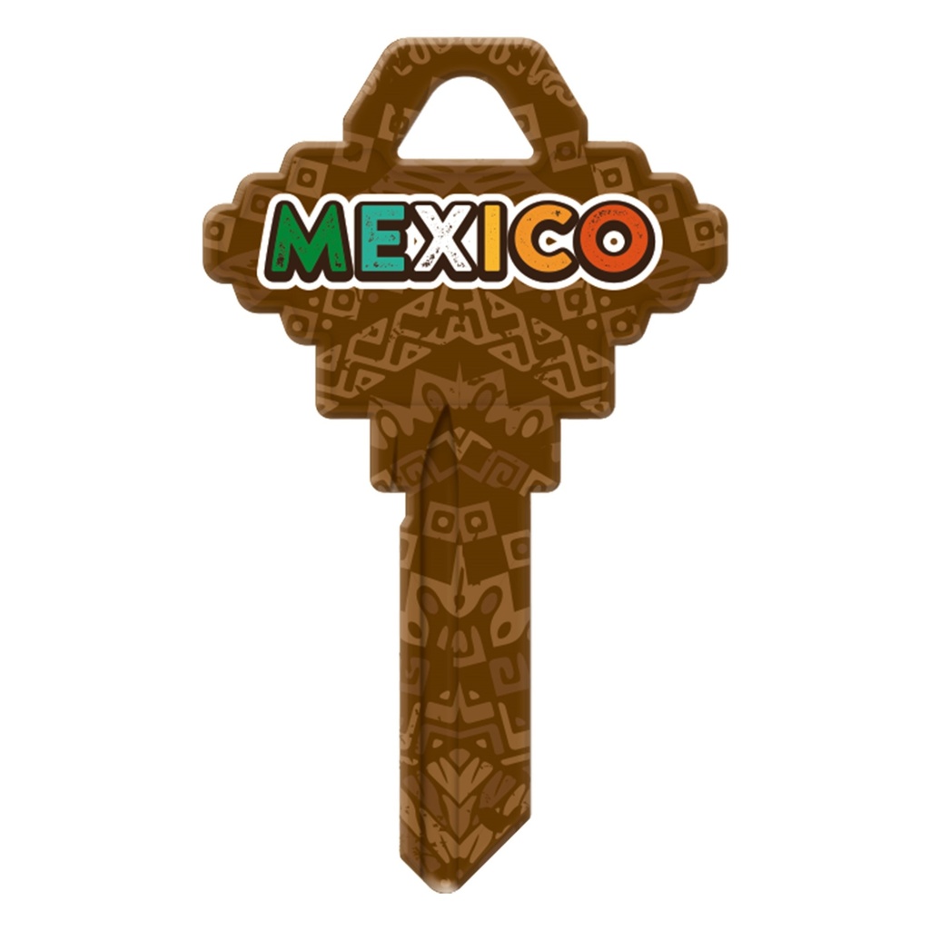 SC1-KL049 KEYBLANK FLAG MEXICO