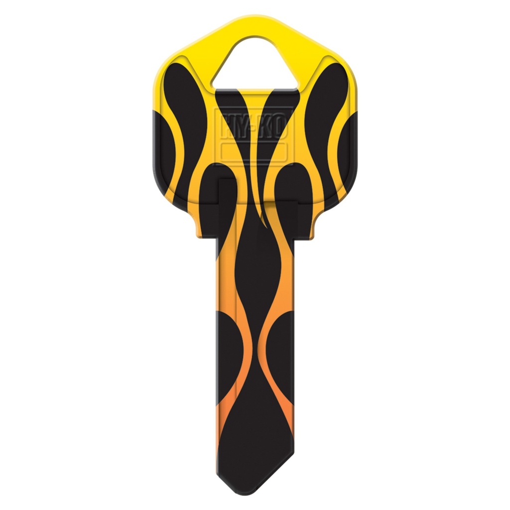 KW1-18 KEYBLANK - FLAMES