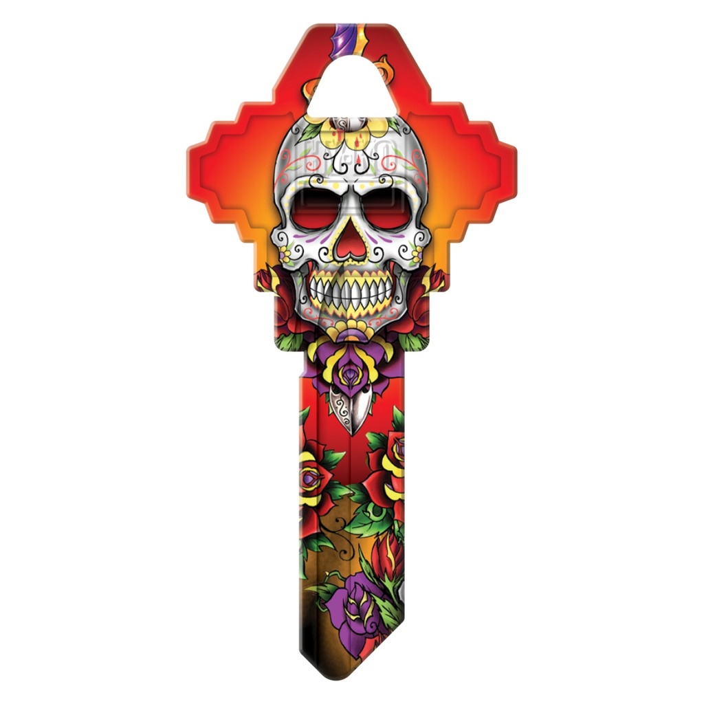 SC1-29 KEYBLANK-PAINTED SKULL