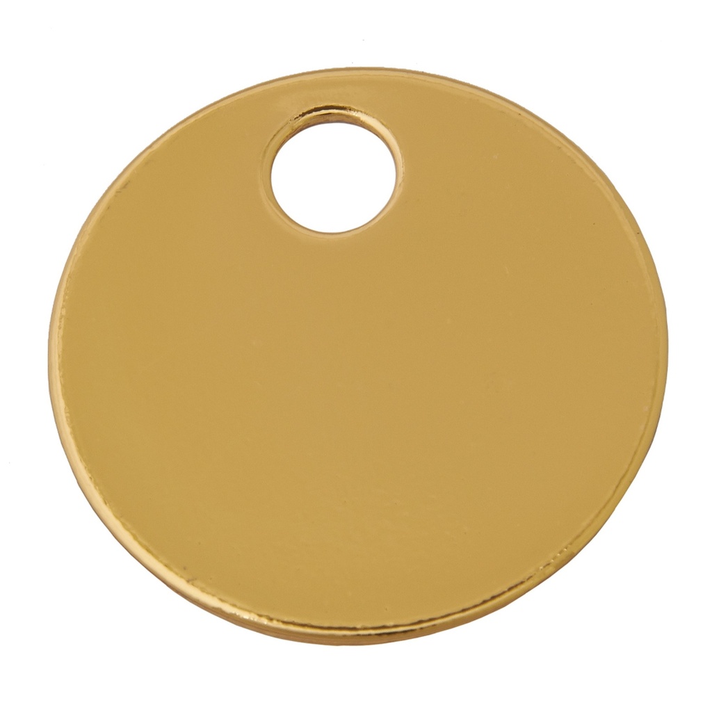 [MFA75039] LARGE BRASS RND KEY TAG - BULK
