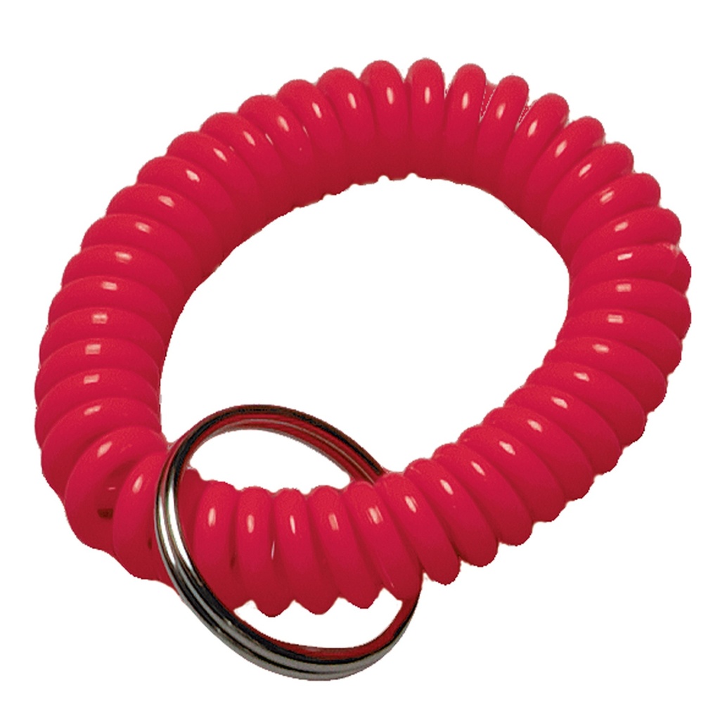 COILED KEY RING W/RING/BUCKET