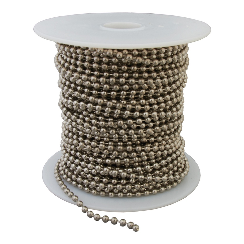 [MFA75094] #10 NI PLTD BEADED CHN 100 FT