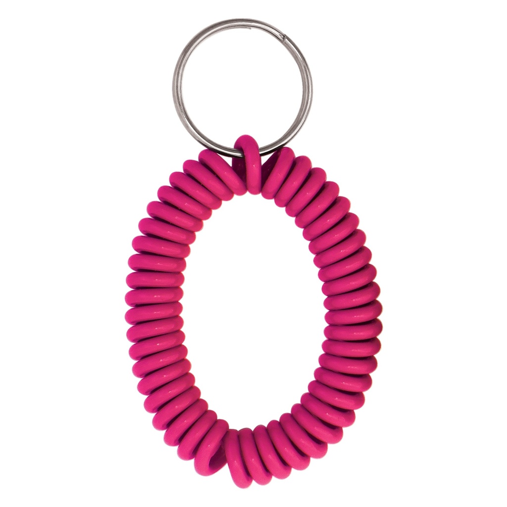 NEON COILED KEY RING
