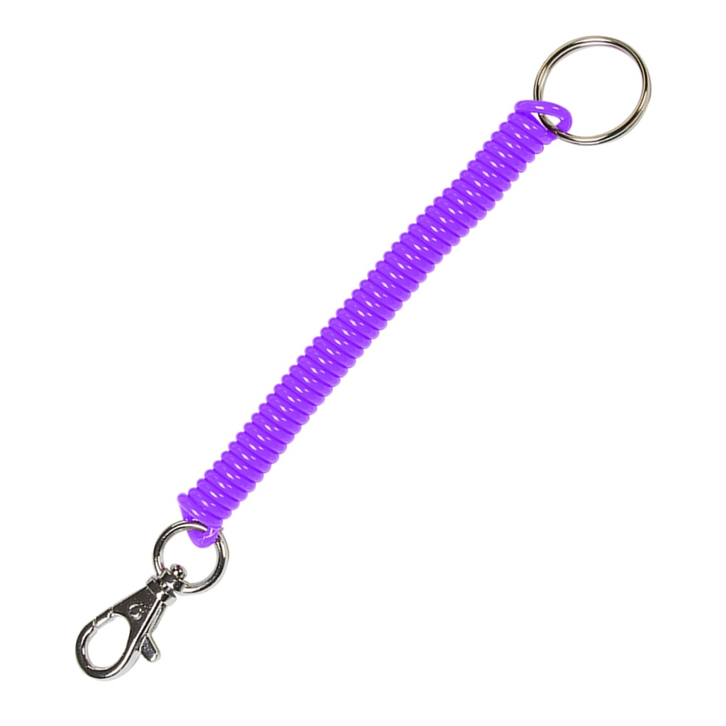 [MFA75137] COIL CLIPON KEY RNG-METAL CLIP