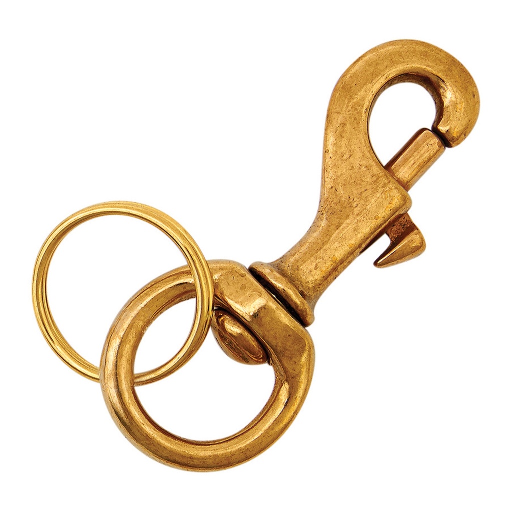 BOLT SNAP HD BRASS-SPLIT RING