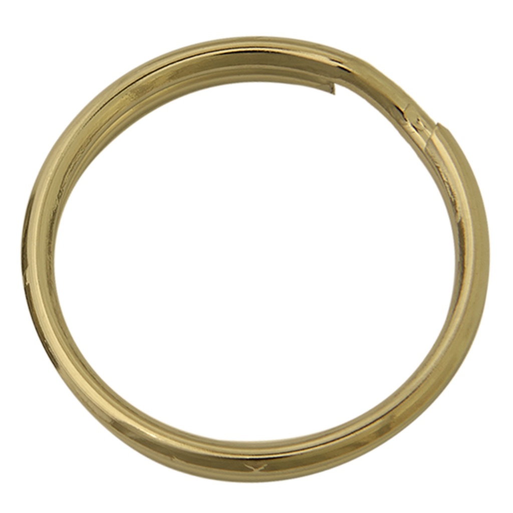 1IN BRASS SPLIT KEY RING-2/CRD