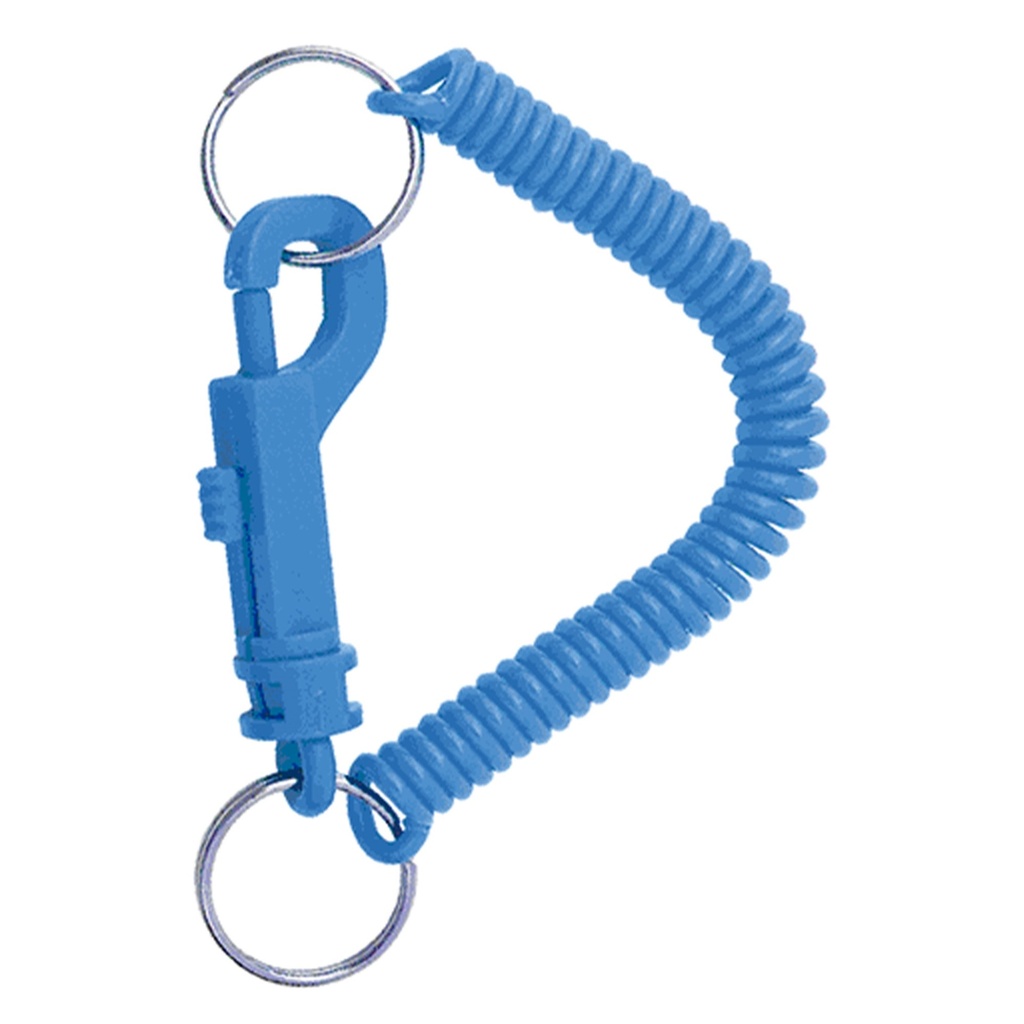 [MFA75193] COILED KEY RING 2 PLASTIC SNAP