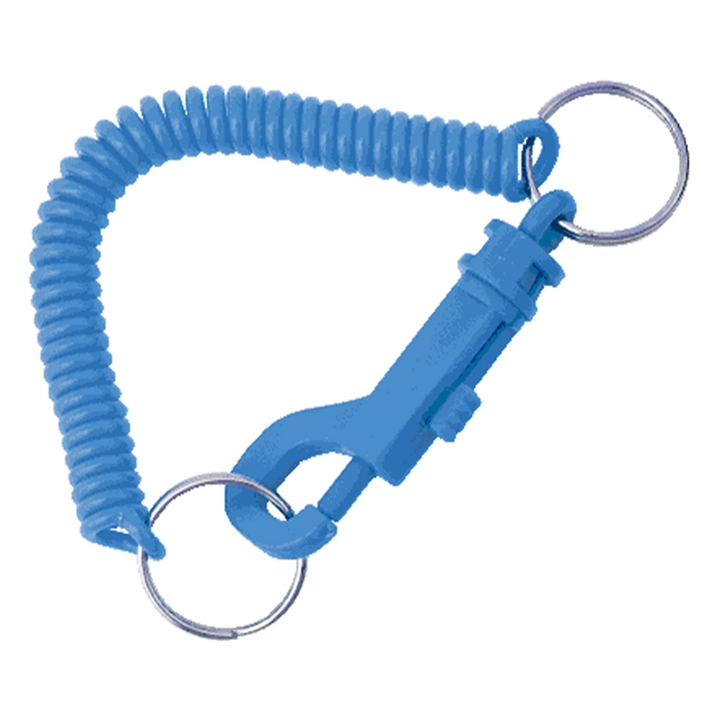COLOR GEL COILED KEY RING