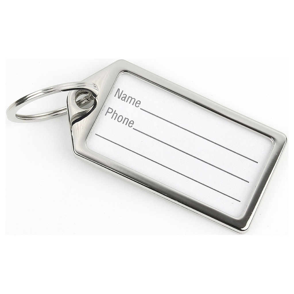 [MFA75381] SILVER METAL KEY TAG