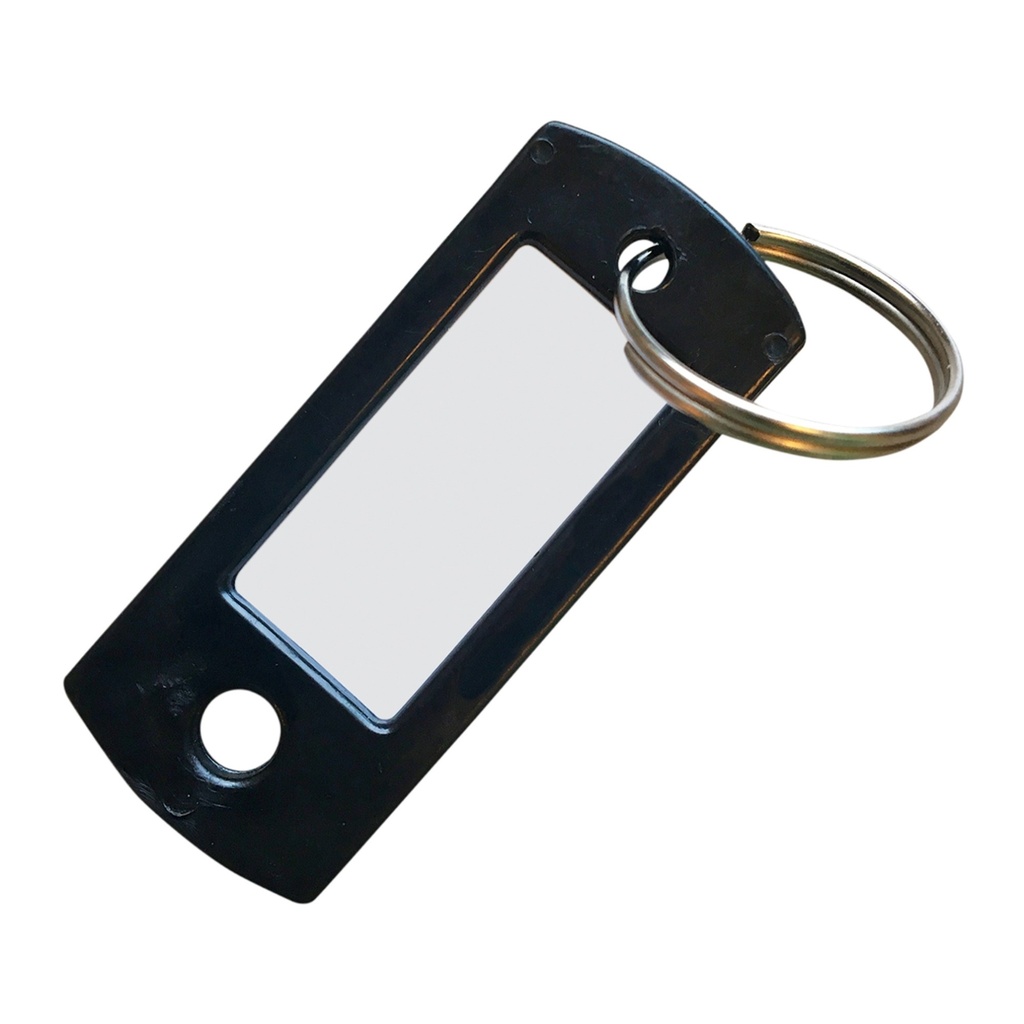 [MFA75466] KEY TAG W/SPLIT RING - BLACK