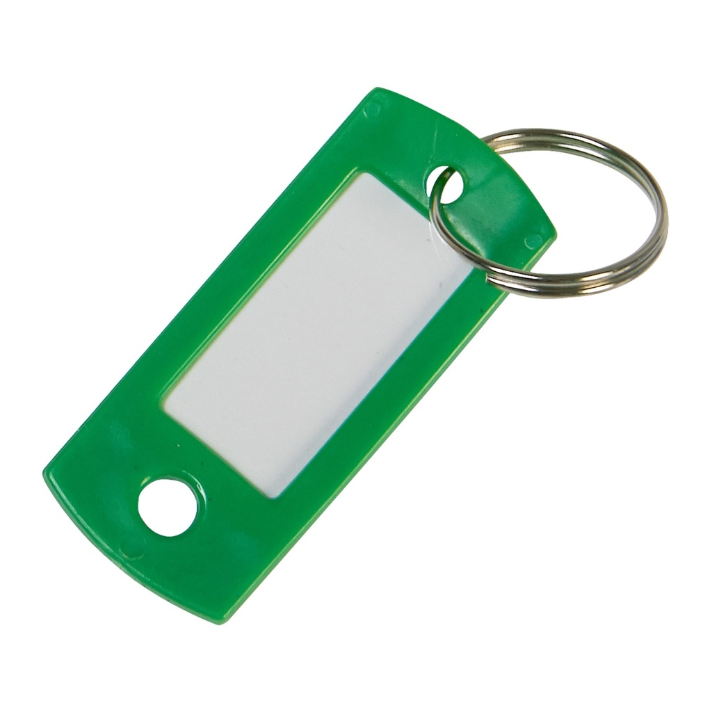 [MFA75468] KEY TAG W/SPLIT RING - GREEN
