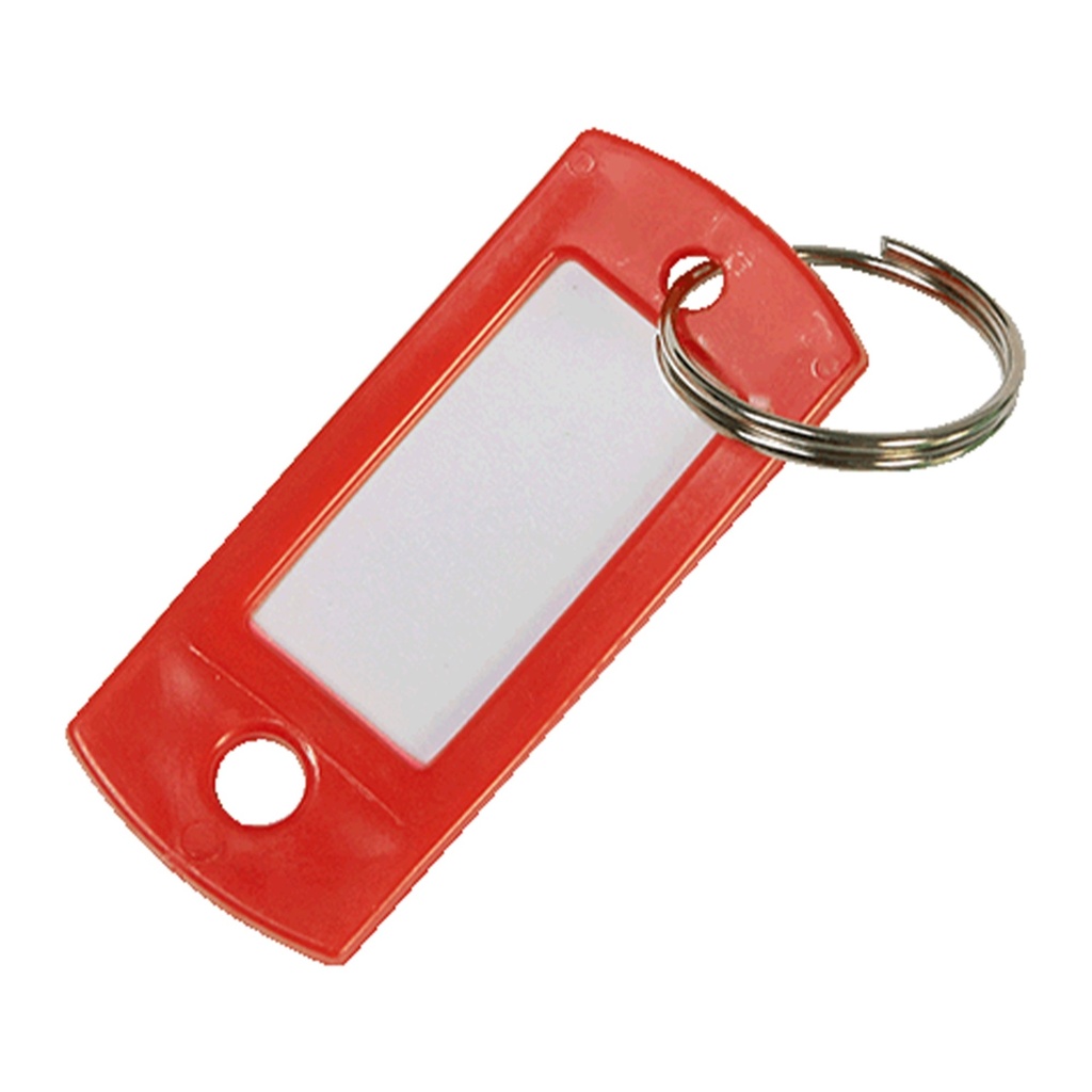 [MFA75469] KEY TAG W/SPLIT RING - RED