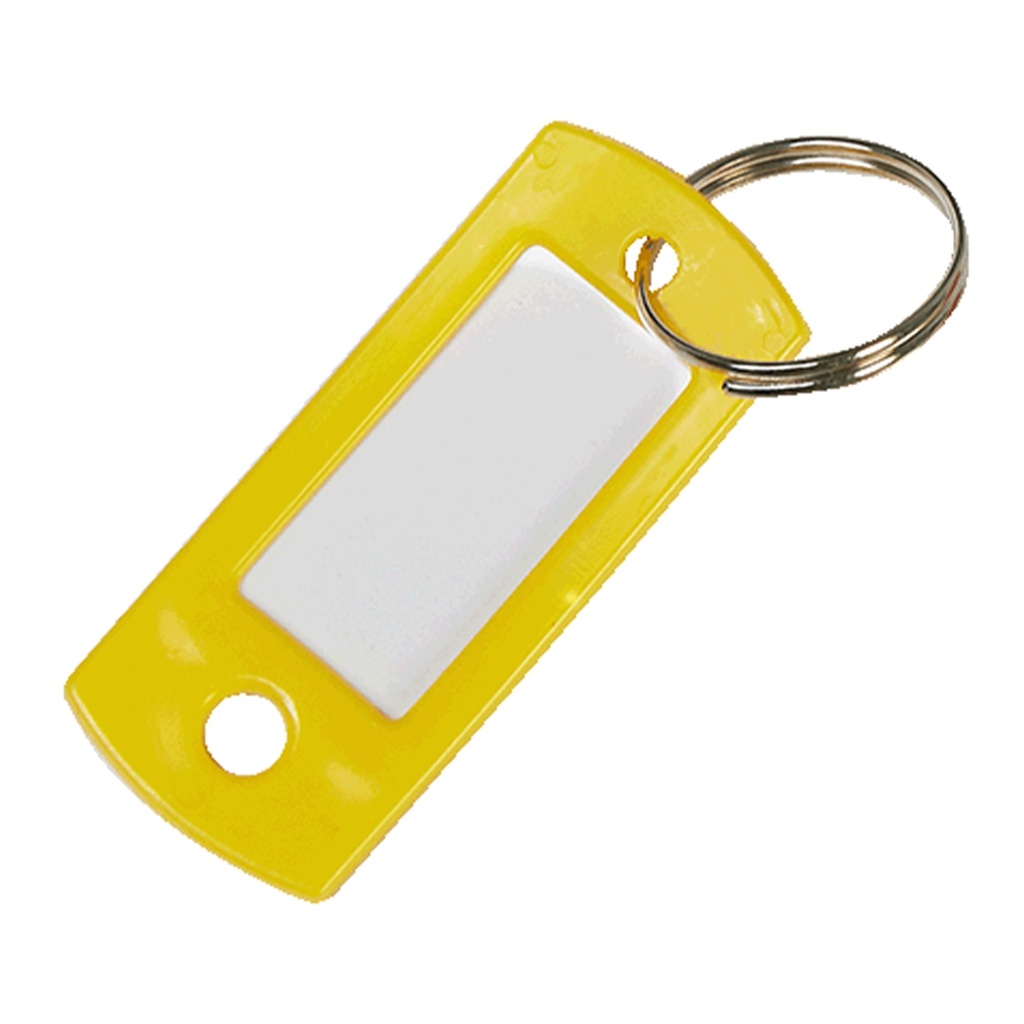 [MFA75470] KEY TAG W/SPLIT RING - YELLOW