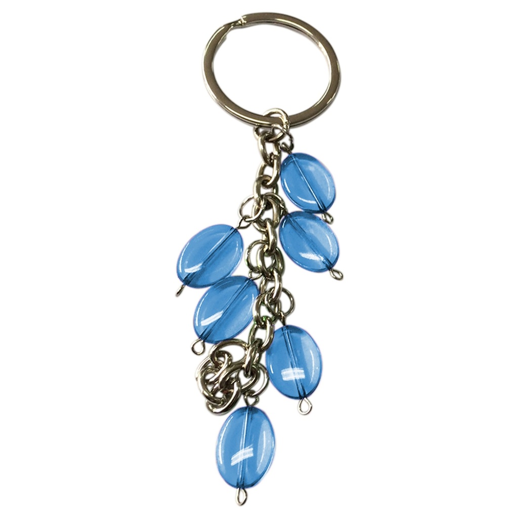 BLUE JEWEL KEY RING