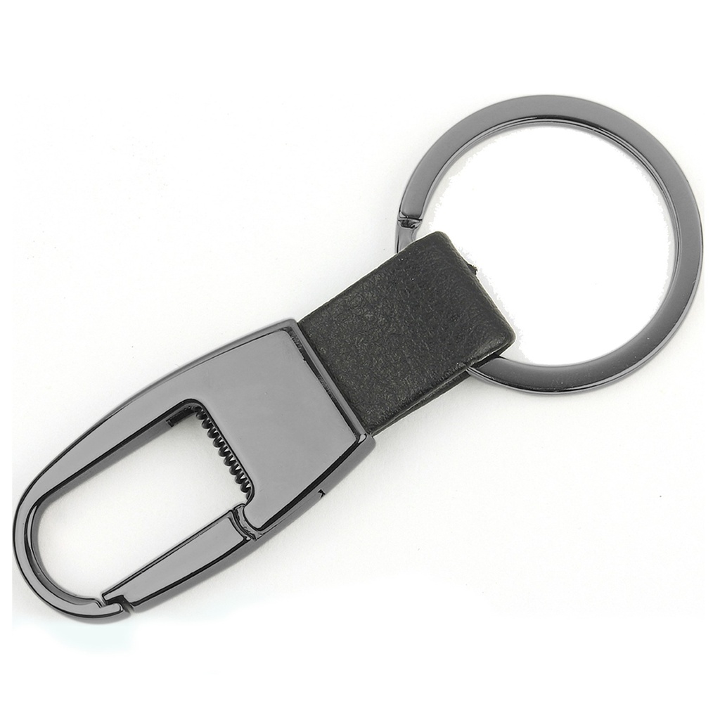 GUN METAL KEY RING