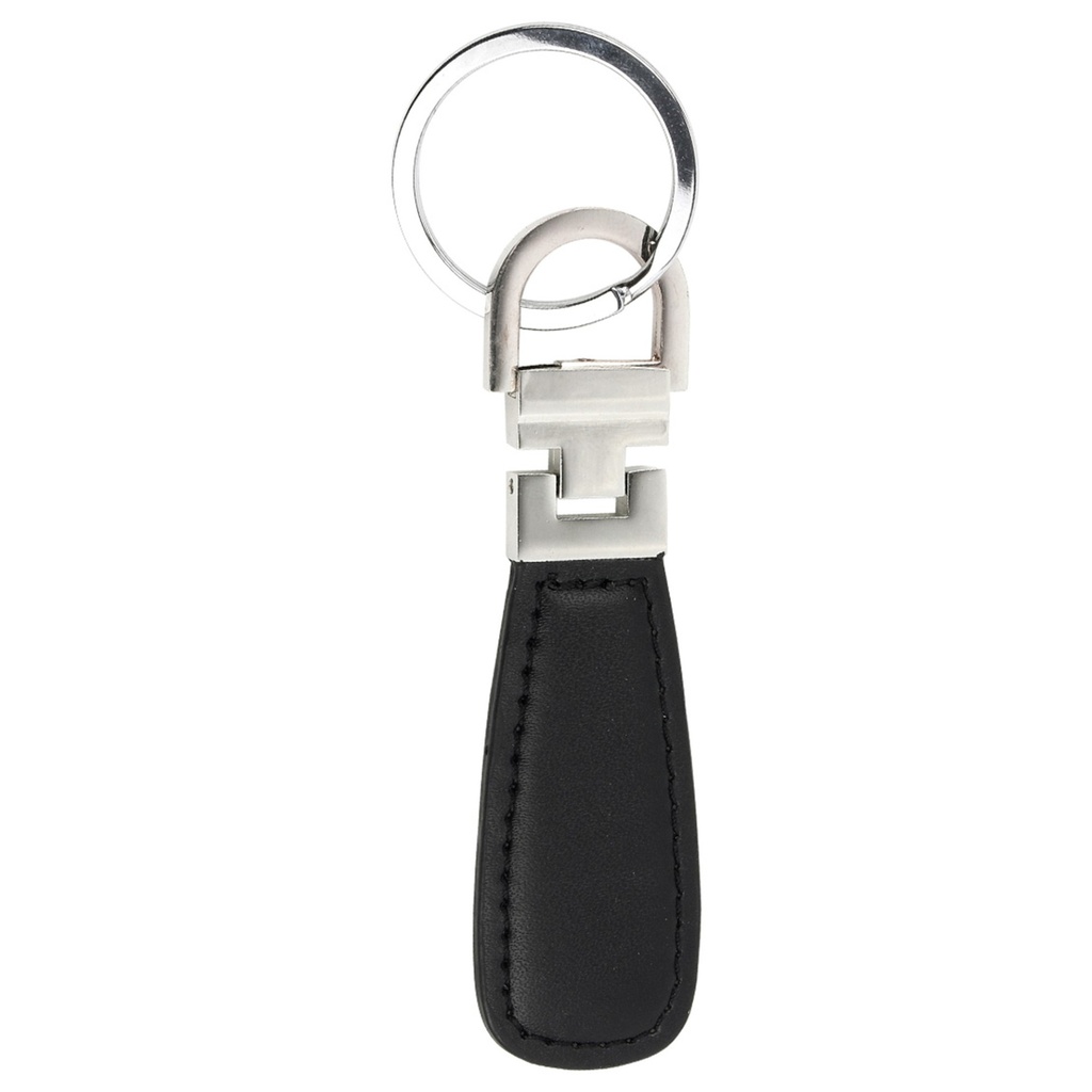 BLACK/SILVER KEY RING