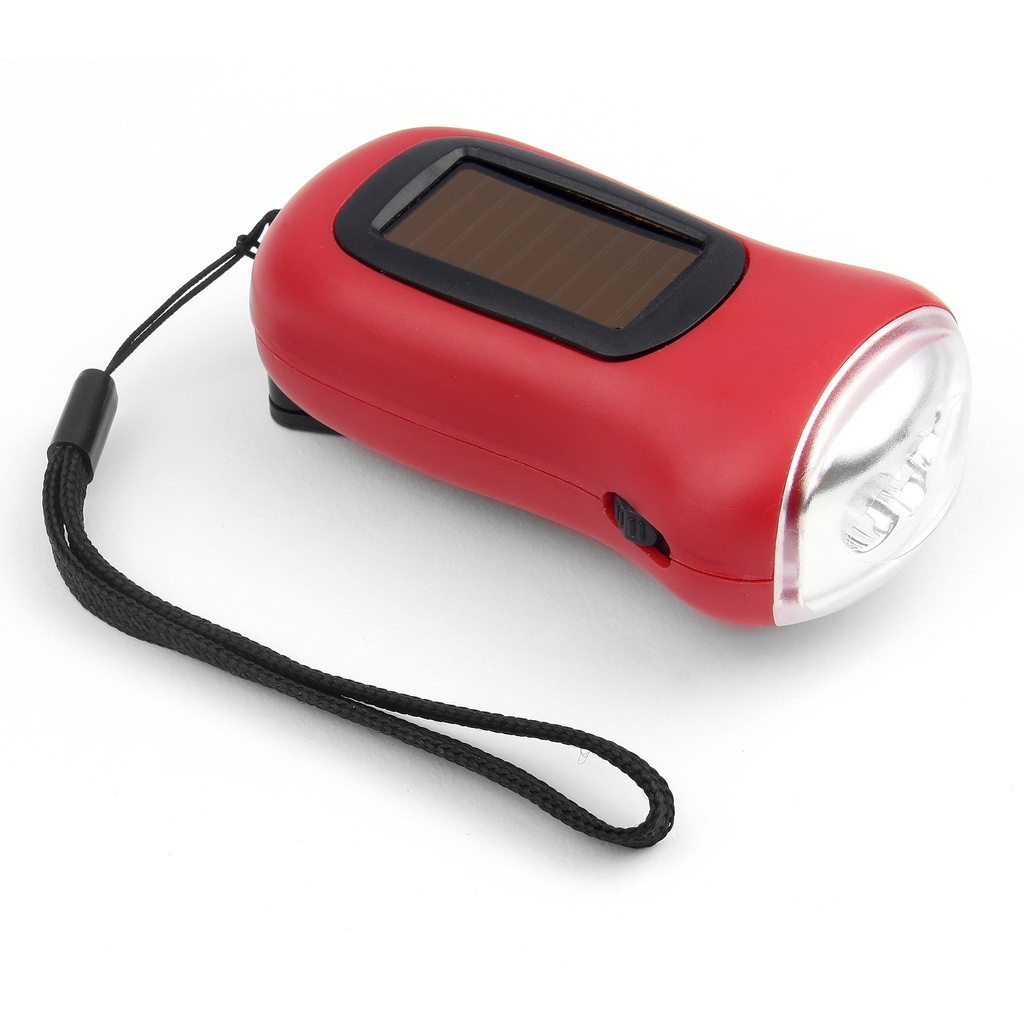 [MFA78053] SOLAR LED CRANK FLASHLIGHT