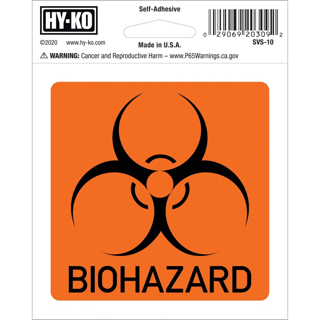 [MFA90159] BIOHAZARD DECAL