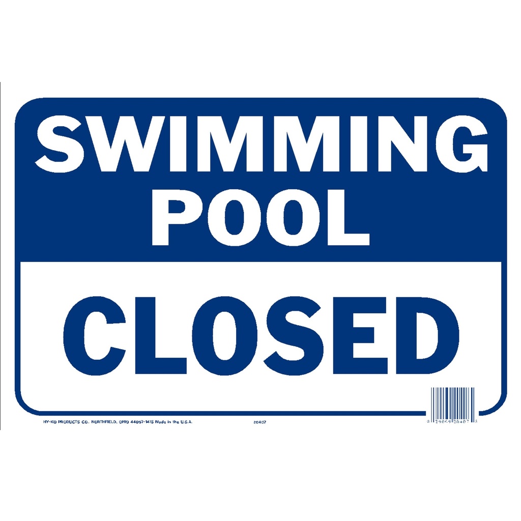 COVID-19 POOL SIGN
