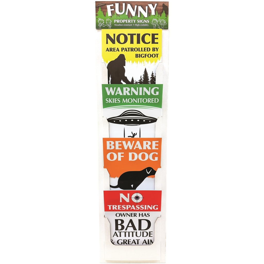 NOVELTY PROPERTY SIGNS