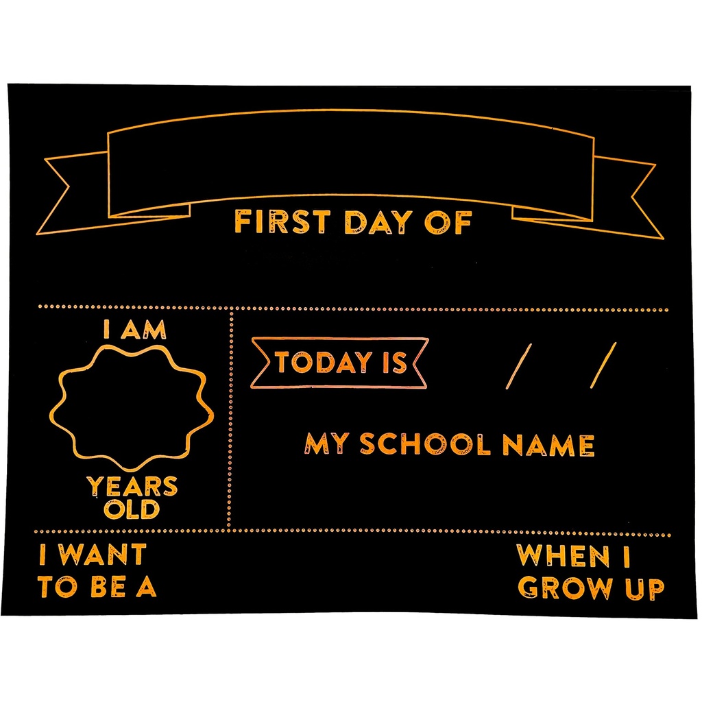 CHALK SIGN FIRST DAY ORG