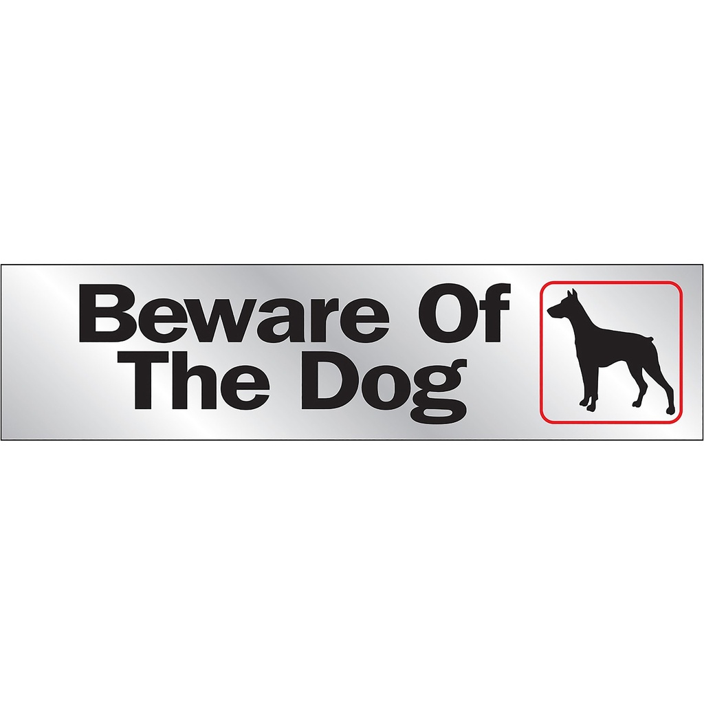 [MFB00041] BEWARE OF DOG 2x8 Aluminum Sign