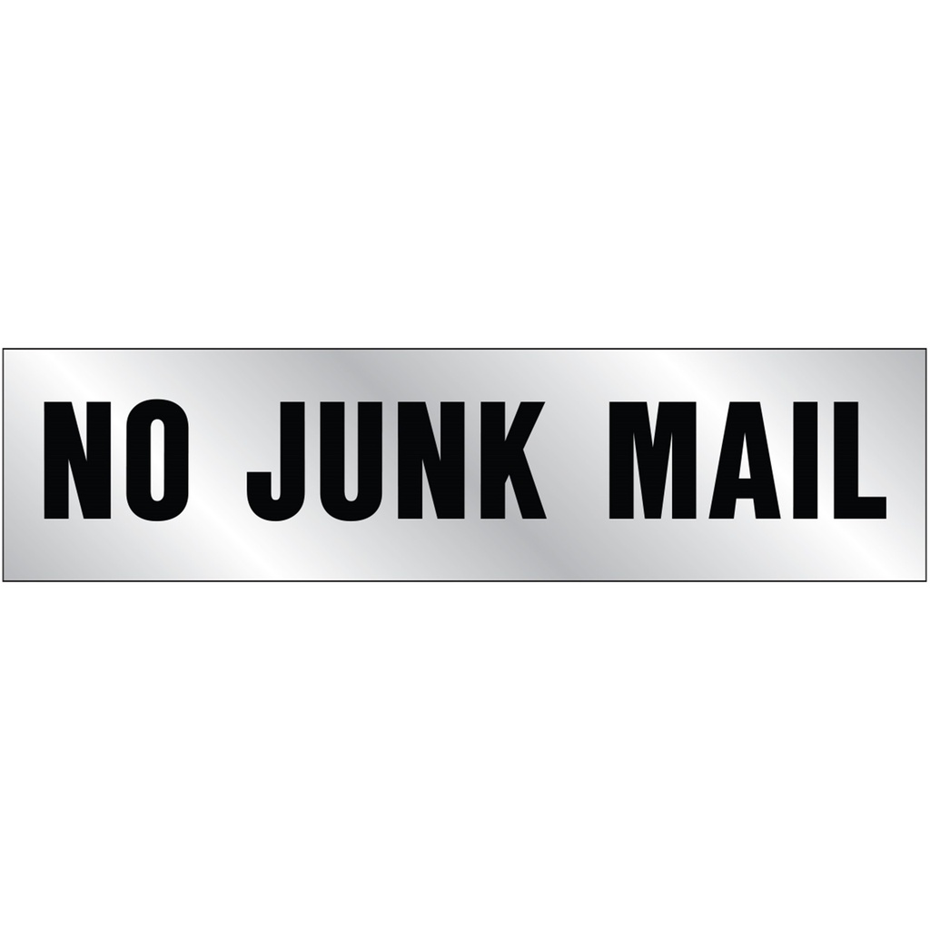 NO JUNK MAIL