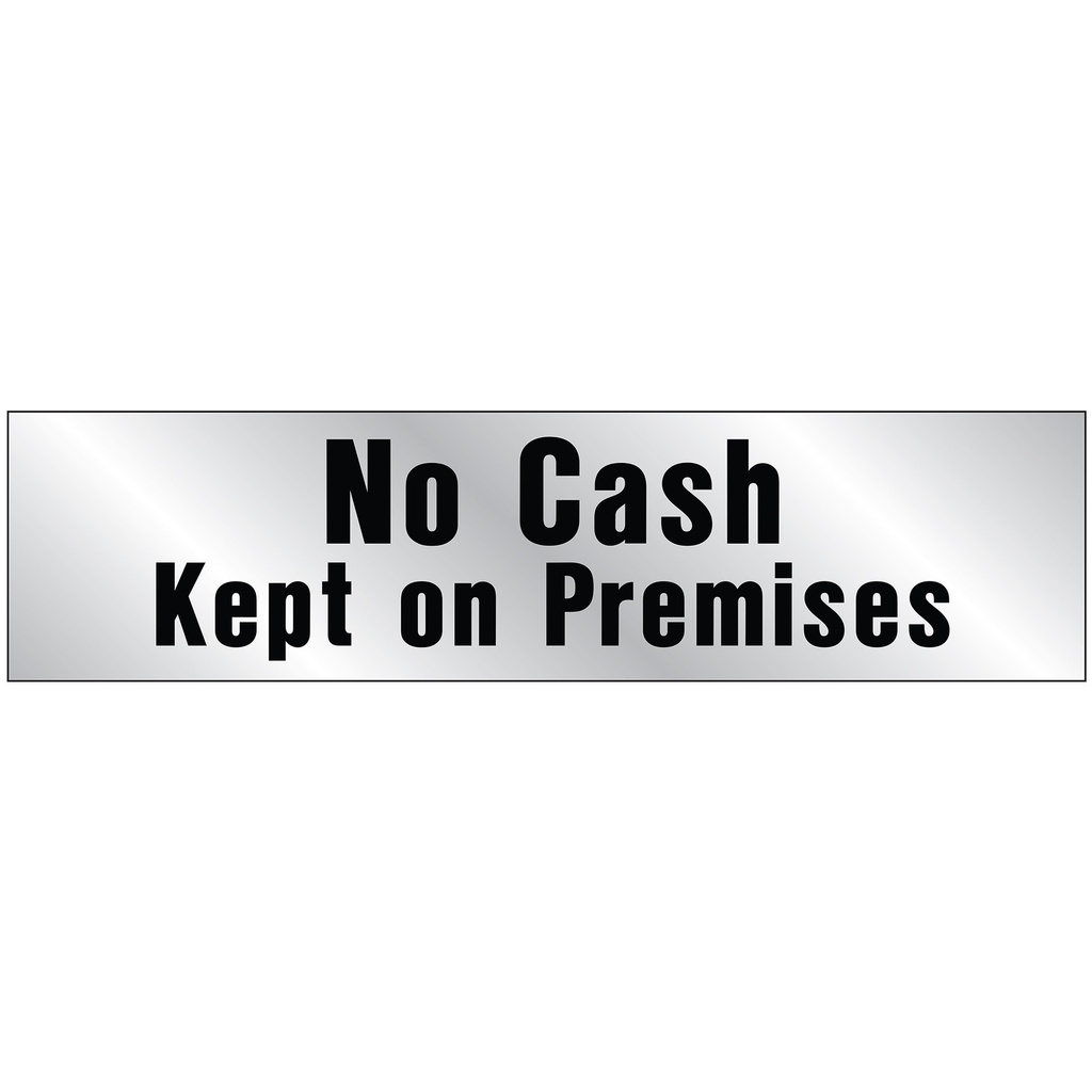 NO CASH