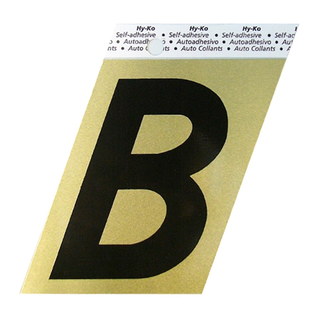 3.5IN GOLD ALUMINUM LTR B