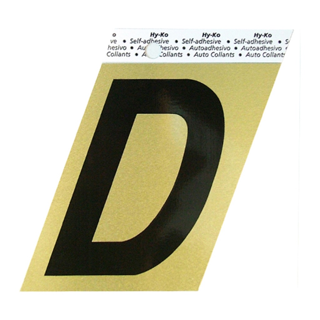 3.5IN GOLD ALUMINUM LTR D