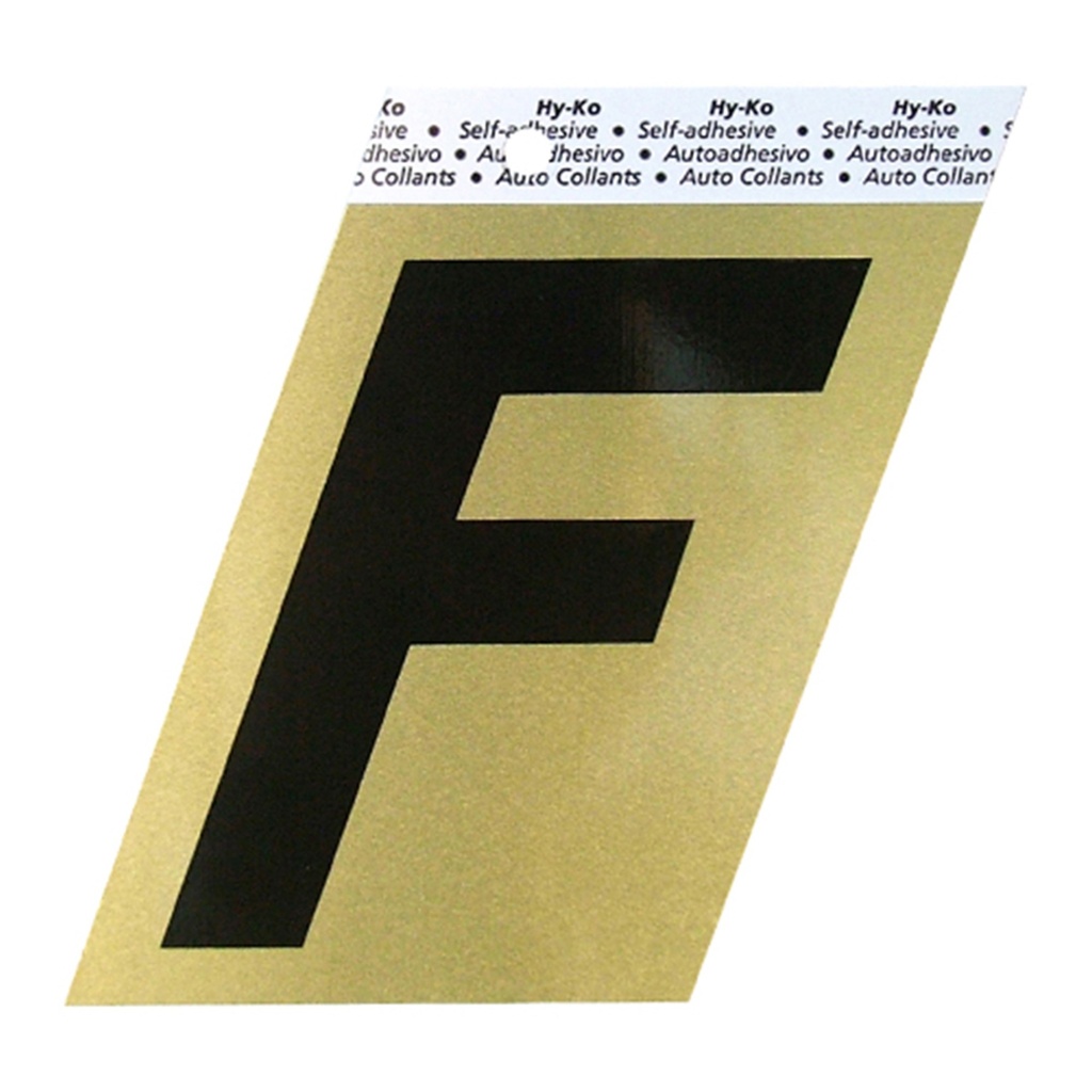 3.5IN GOLD ALUMINUM LTR F