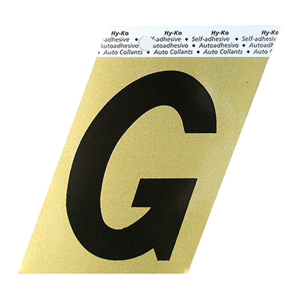3.5IN GOLD ALUMINUM LTR G