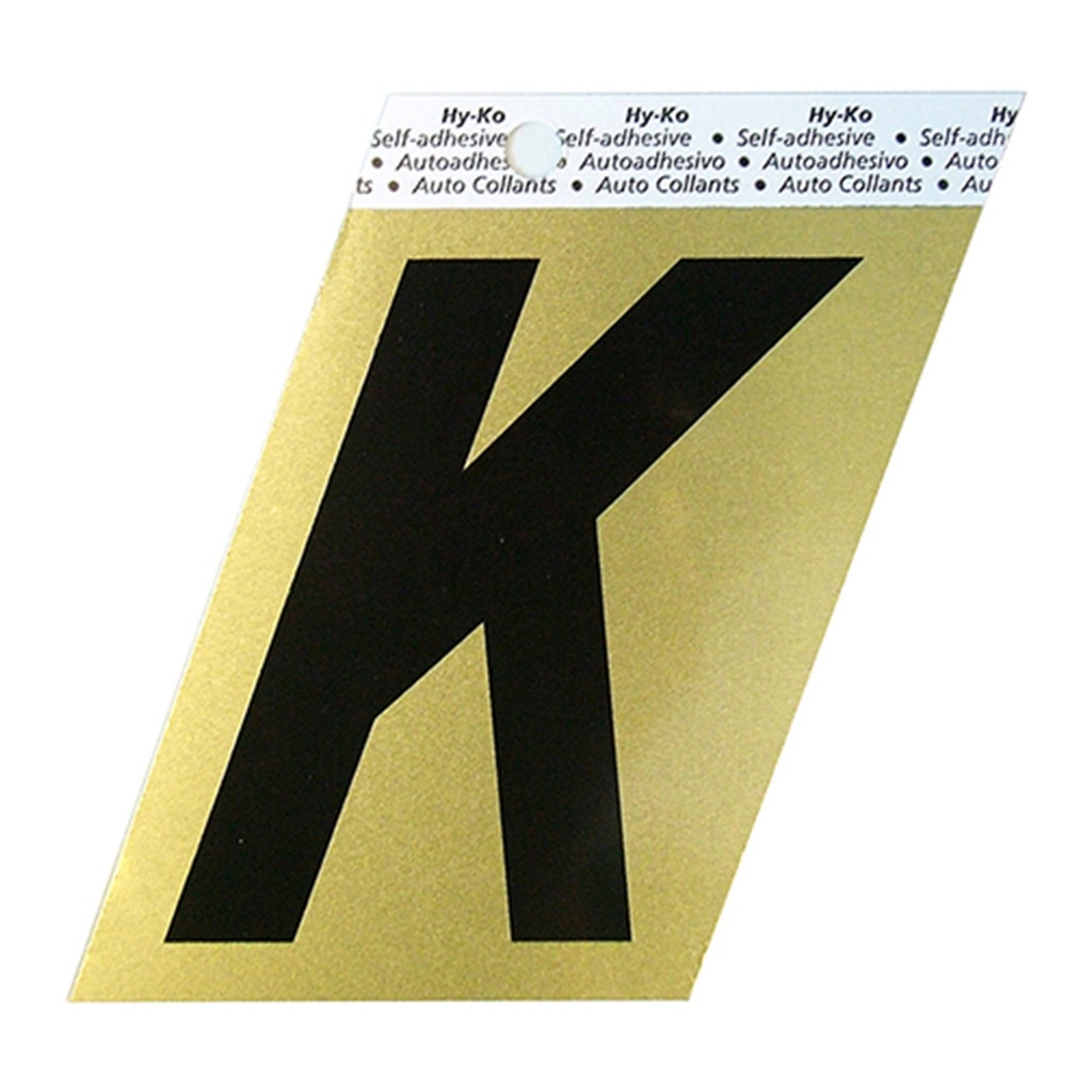 3.5IN GOLD ALUMINUM LTR K